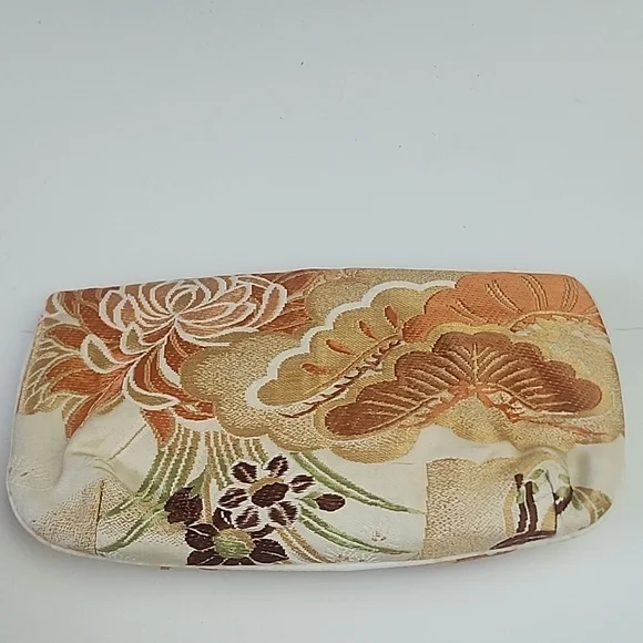 Japanese KIMONO Clutch Vintage Fabric Purse - Picture 4 of 11